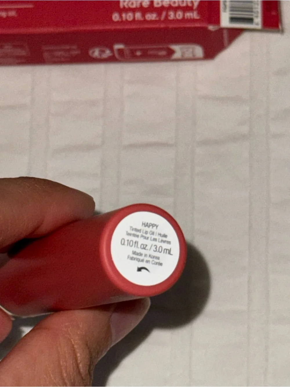 Rare Beauty Soft Pinch Tinted Lip Oil in Happy (Cool Pink) NWT